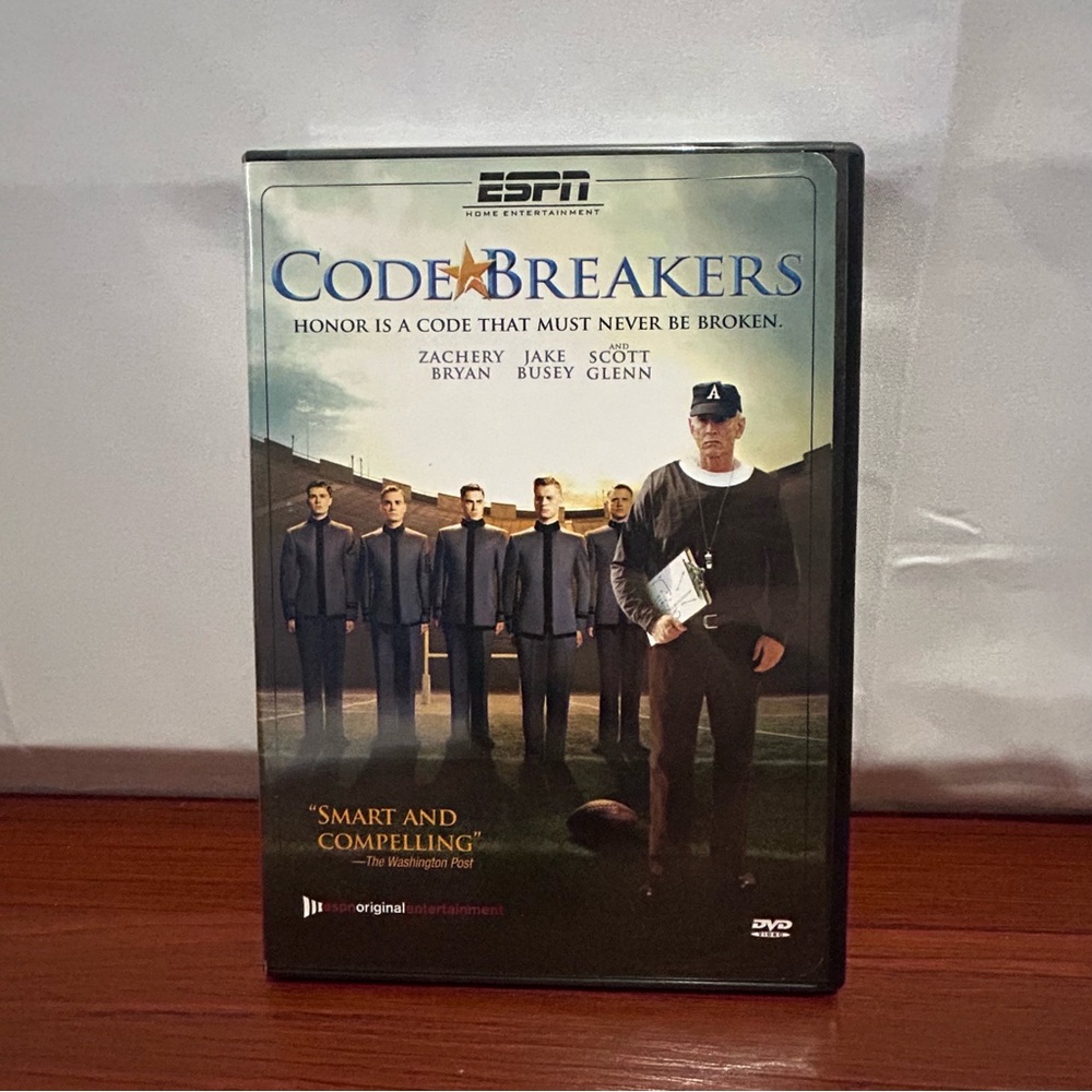Code Breakers DVD Zachery Bryan Jake Busey Scott Glenn ESPN Honor Is A Code